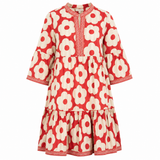 Midnight Poppy Dress (Red)