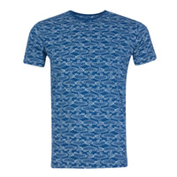Men's T-Shirt with Swimming Salmon Print