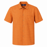 Men's Cuban Orange/Blue Check