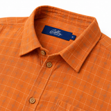 Men's Cuban Orange/Blue Check