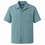 Men's Cuban Blue/Orange Check