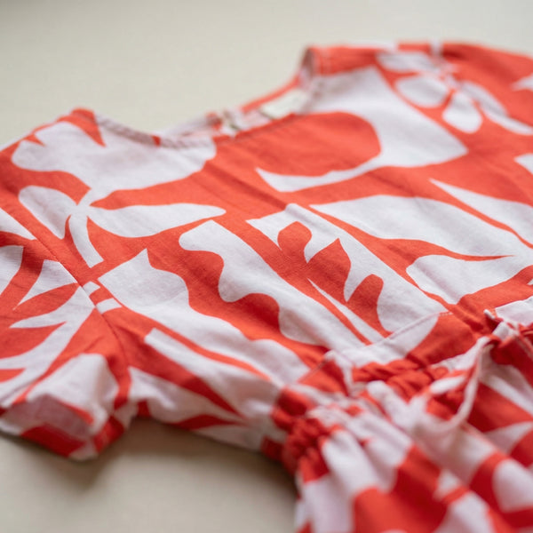 Ladies Sogo Dress Coral Shapes