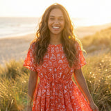 Ladies Sogo Dress Coral Beach