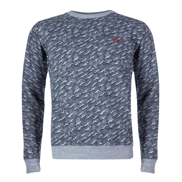 Sweatshirt-Hokusai Wave BN Logo