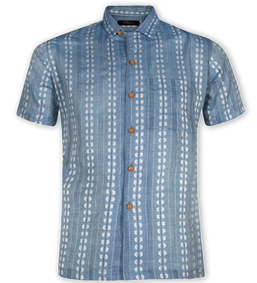 Men_s_Cuban_-_Blue_Stripe_Flower_Embroidery_Jacquard