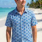 Men's Cuban Blue Mosaic