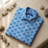 Men's Cuban Blue Mosaic
