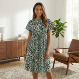 Ladies Sogo Dress Funky Leopard