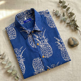 Men's Cuban Navy Fresh Pineapple