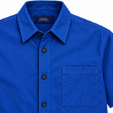 Men's Boxer Blue Twill short sleeve boxer shirt, photo 2