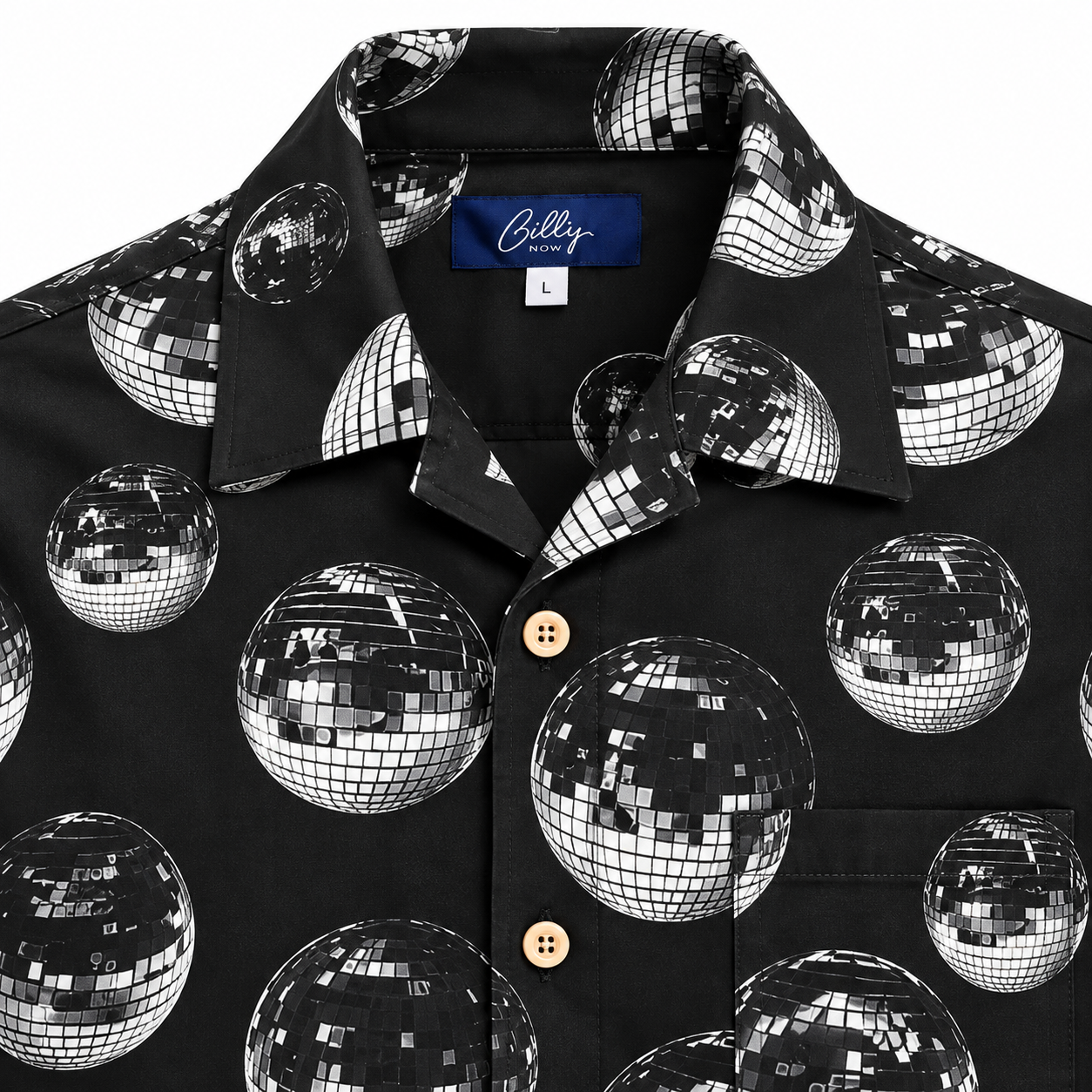 Men's Cuban Disco Fever short sleeve Cuban shirt, photo 2
