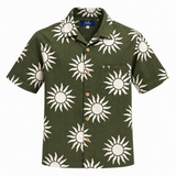 Men's Cuban Olive Sunshine short sleeve Cuban shirt