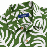 Men's Cuban Green Fern short sleeve Cuban shirt, photo 2