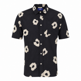 Men's Cuban Midnight Leopard short sleeve Cuban shirt