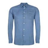 Men's Blue Chambrey Exodus Long Sleeve Shirt