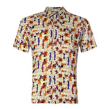 Men's Colourful Cartoon Cuban Shirt